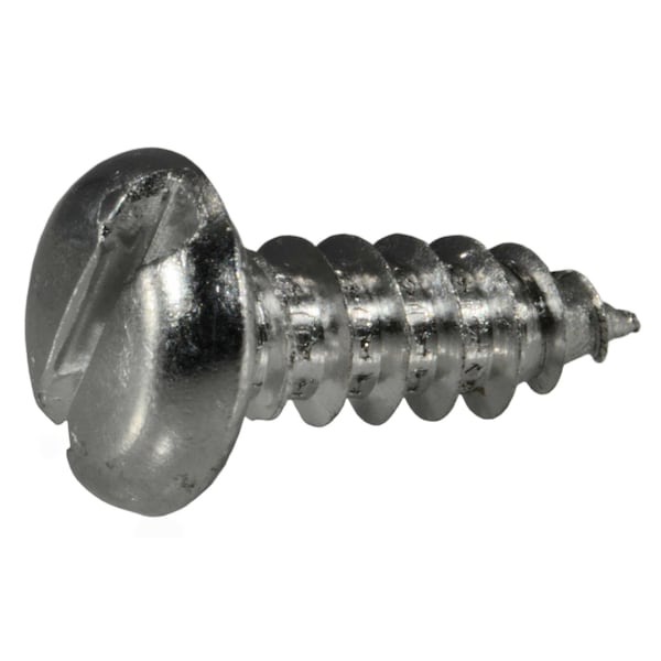 Midwest Fastener Sheet Metal Screw, #10 x 1/2 in, Aluminum Pan Head Slotted Drive, 30 PK 61725 - main